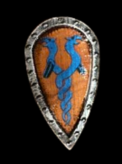 Custom Norman Kite Shield #4b (in Oxidized Iron)