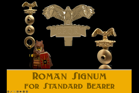 Resin Printed Roman Signum (Legion Standard)