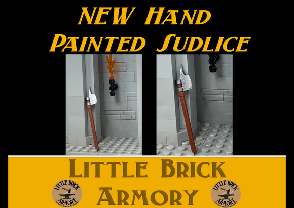 Painted Sudlice (Pole Cleaver) w/LEGO bar handle