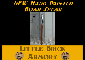 Painted Boar Spear w/LEGO bar handle