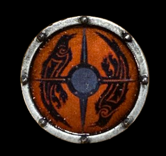 Viking Shield Design #8 (in Oxidized Iron)