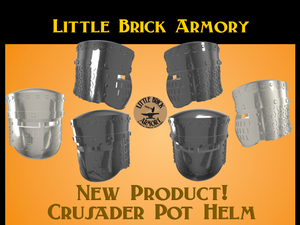Resin Printed Crusader Pot Helm