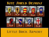 Kite Shield w/Custom Designs (Pad Printed)