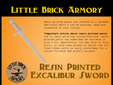 Resin Printed "Excalibur Sword" (Based on Movie Design)