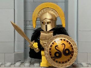 Greek Hoplite Warrior w/Custom Corinthian Helm, Shield, Cuirass, & Kopis!