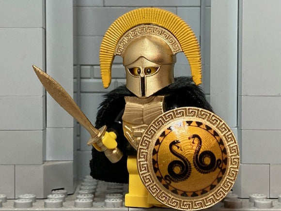 Greek Hoplite Warrior w/Custom Corinthian Helm, Shield, Cuirass, & Kopis!