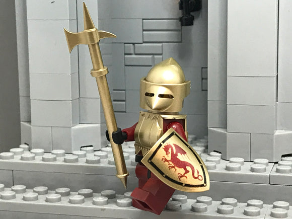 Little Armory Custom Knight w/Bascinet! (in NEW Metallic Gold)