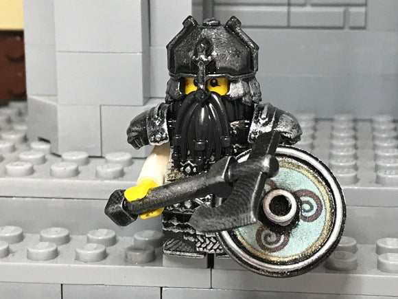 Custom LOTR Dwarf Warrior with Axe (In Oxidized Iron)
