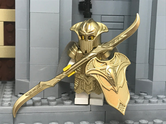 Custom LOTR Elf Warrior (In Metallic GOLD)