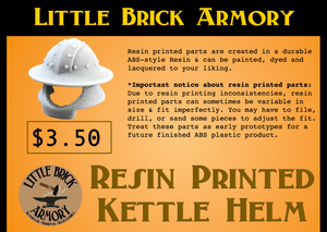 Resin Printed "Detroitika" Kettle Helm w/Aventail