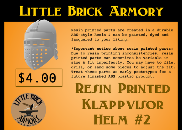 Resin Printed Klappvisor Helm #2