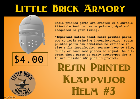 Resin Printed Klappvisor Helm #3