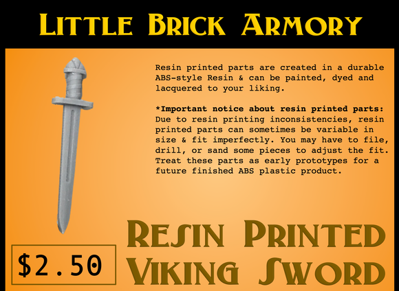 Resin Printed Viking Sword